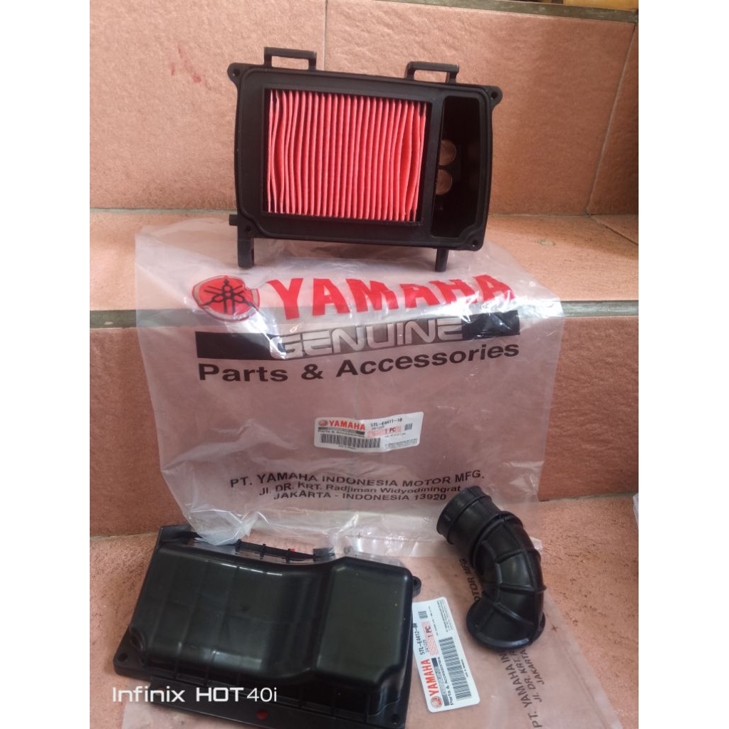 box filter Mio sporty 1set Mio smile 5tl komplit tinggal pasang original yamaha Mio 2003-2012