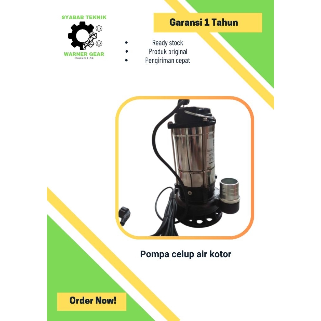 pompa celup air limbah kotor 3in 2Hp Pompa celup air kotor 3 inch 2Hp