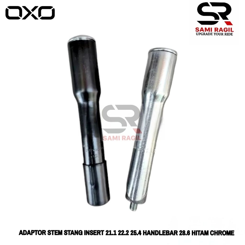 ADAPTOR STEM STANG INSERT 21.1 22.2 25.4 HITAM HANDLEBAR 28.6 MTB FEDERAL BMX MINION FIXIE BALAP ROA