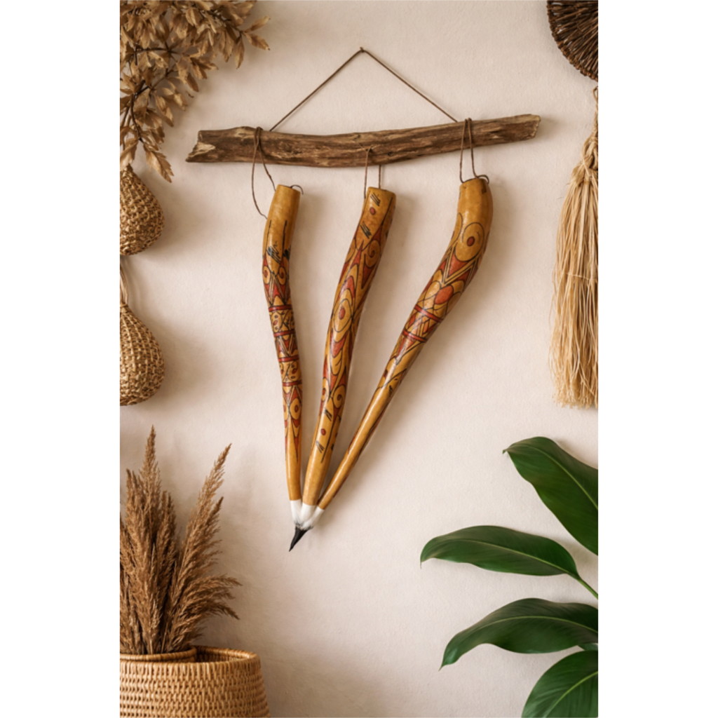 Koteka Lukis Khas Papua – Kerajinan Tradisional & Karya Seni Etnik