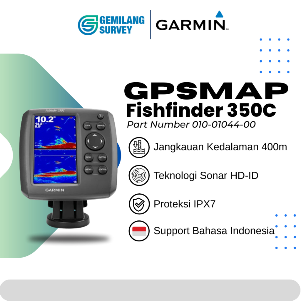 GPS Garmin Fishfinder 350C - Fishfinder 350 C Baru Garnsi 1 Tahun
