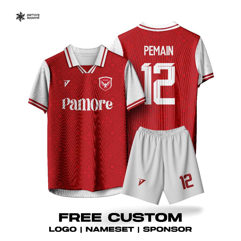 Jersey Futsal Custom Kerah Retro Bisa Satuan