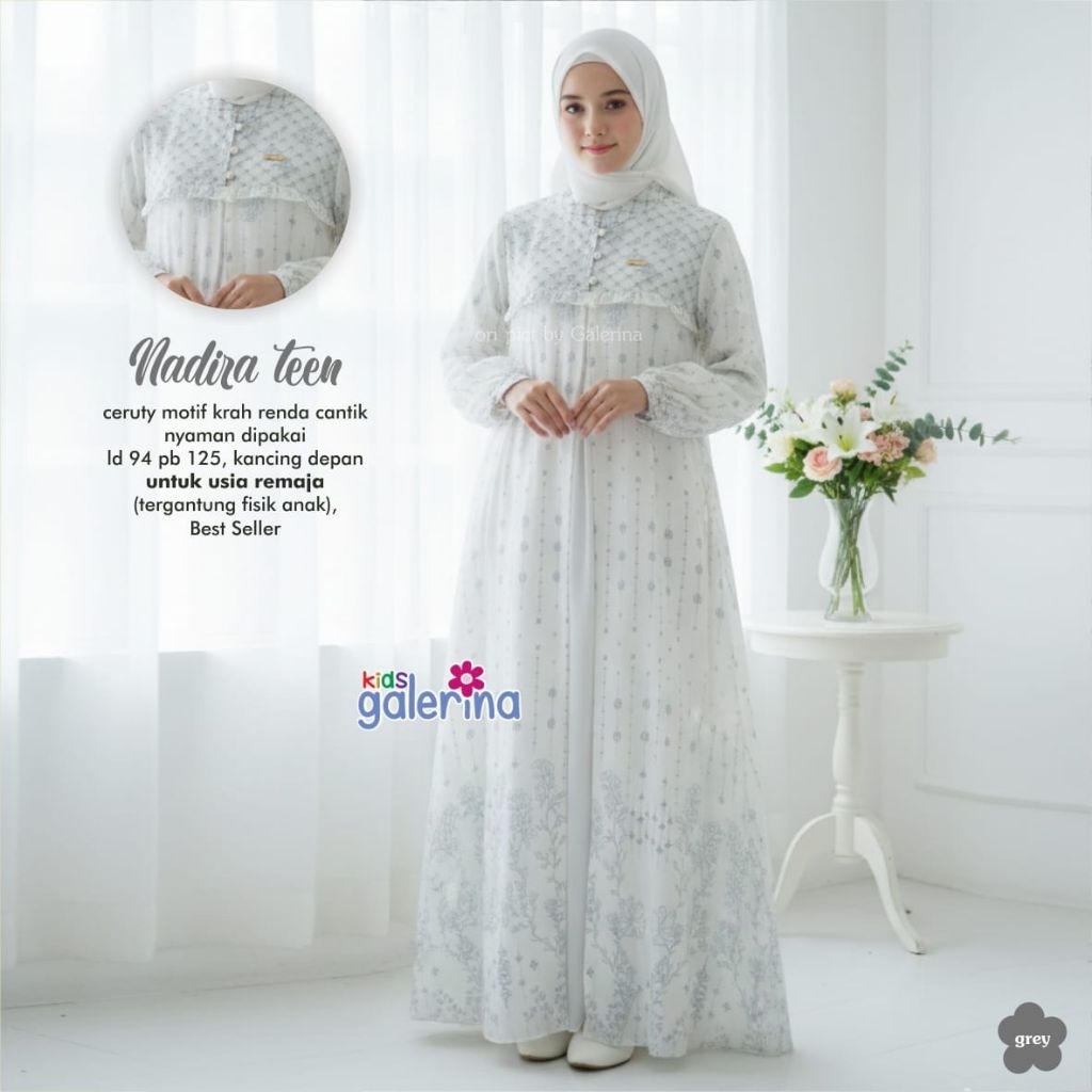 NADIRA DRESS REMAJA | NADIRA TEEN BY SAGA GALERINA TERMURAH BISA COD