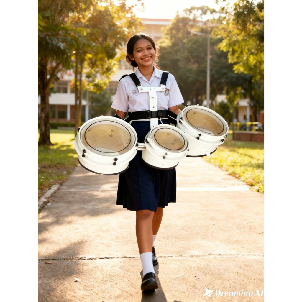 Trio Tom /Triple Tom /Tri-Toms adalah alat musik marching band, set tiga drum berukuran berbeda yang