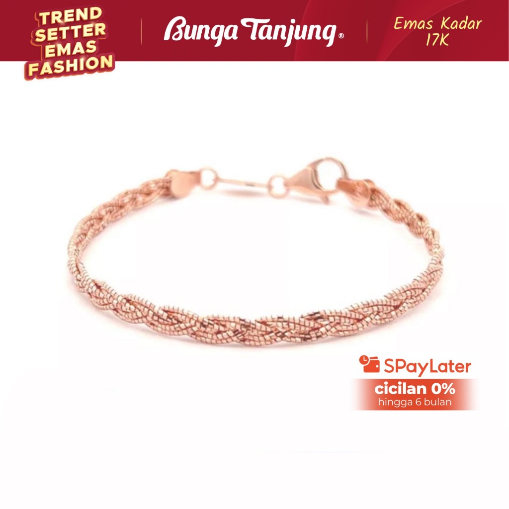 GELANG CHOKER KEPANG A - EMAS 17K - BUNGA TANJUNG GOLD