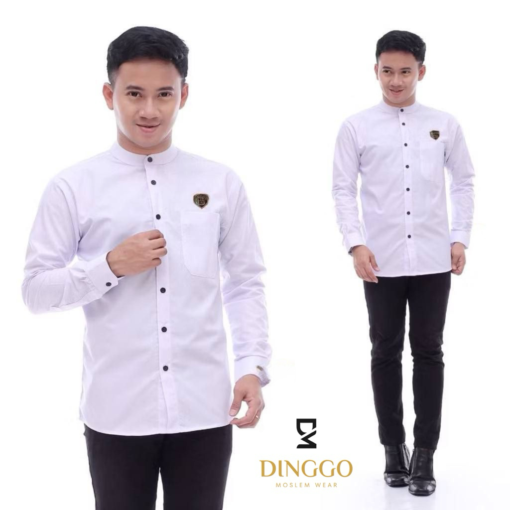 Koko Dewasa Lengan Panjang Motif Kalep Navy | Toyobo Deluxe Original | Koko Pria Premium Elegan