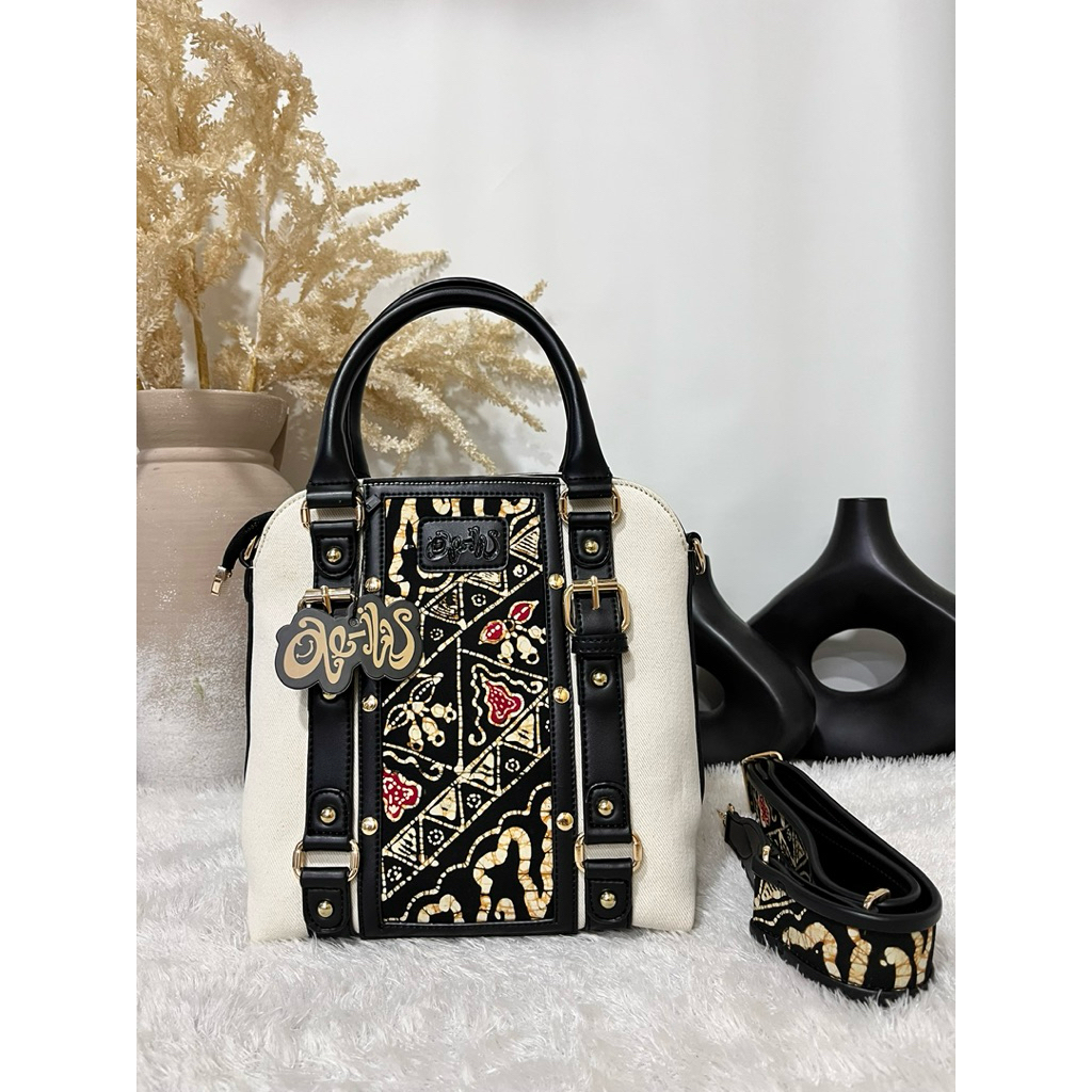 Oleilu - Nuna Series - Totebag - Kulit Sintetis Premium Mix Batik Tulis