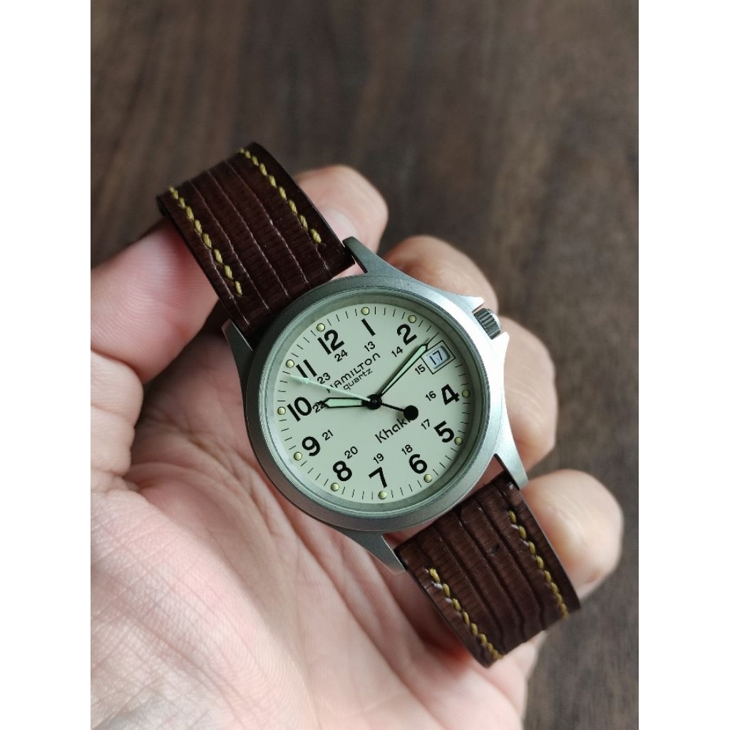 Jam Hamilton Khaki Cream Dial Military