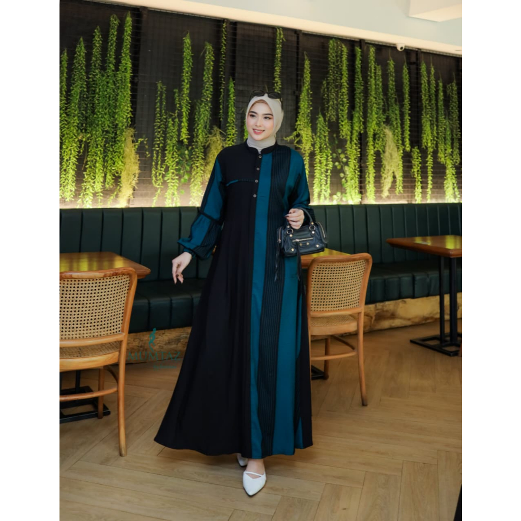 LYODRA DRESS MUMTAZ, elliza abaya mumtaz, Maryam Series by Mumtaz, Gamis Serano Turkey mix Creamy cr