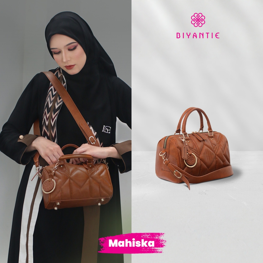 Biyantie Mahiska Duffle Sling Bag Exclusive Handcrafted 100% Genuine Leather with Suede Interior Lux