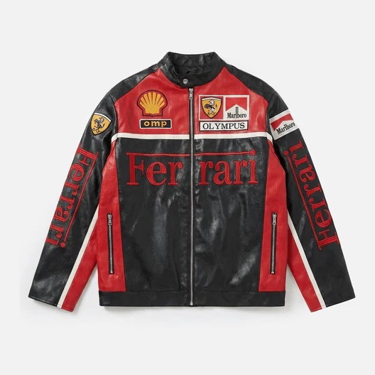 Ferrari F1 Vintage Racing Leather Jacket - Olympus Edition