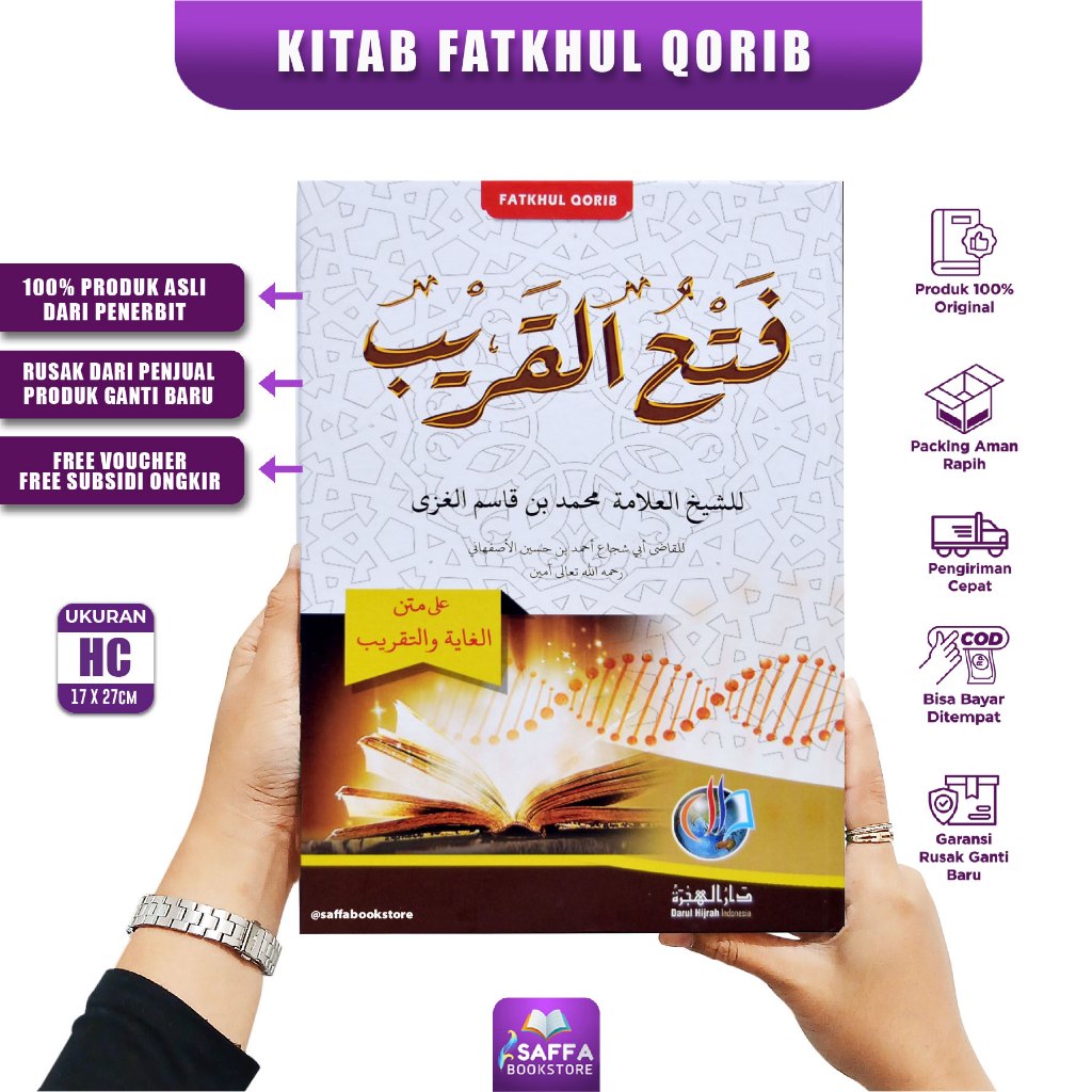 Kitab Kuning Fatkhul Qorib Fathul Qarib Hard Cover - Kitab Arab Gundul Pondok Pesantren Nur Ilmu
