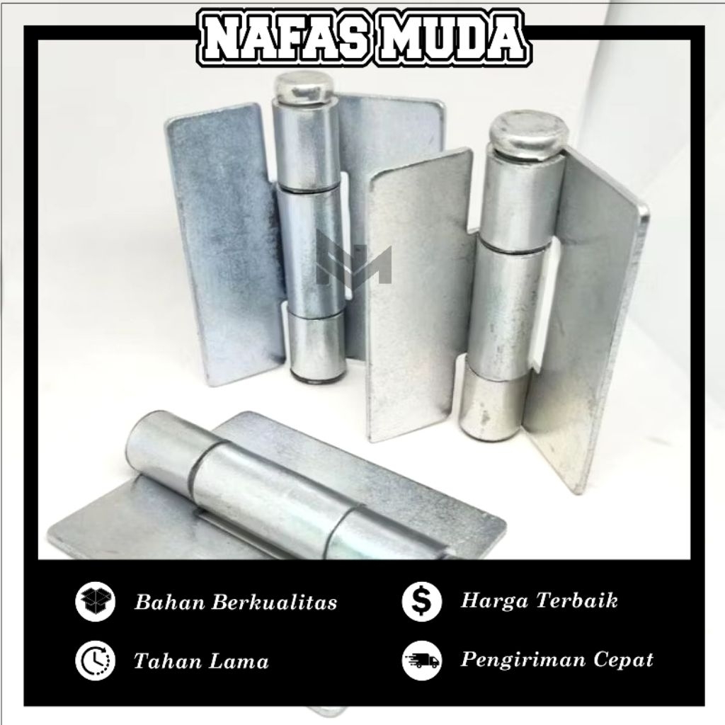 Engsel Tengah Kupu Kotak Engsel Kupu Mini Pintu Pagar Besi Lipat Engsel Tengah Pintu Lipat Sayap Kup