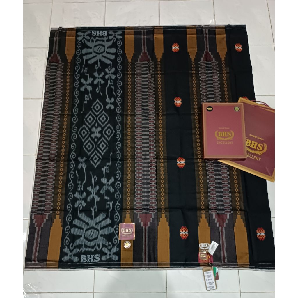 SARUNG BHS EXCELLENT HITAM SONGKET TERBARU