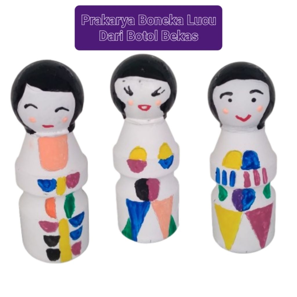 PRAKARYA BONEKA LUCU DARI BOTOL BEKAS YAKULT