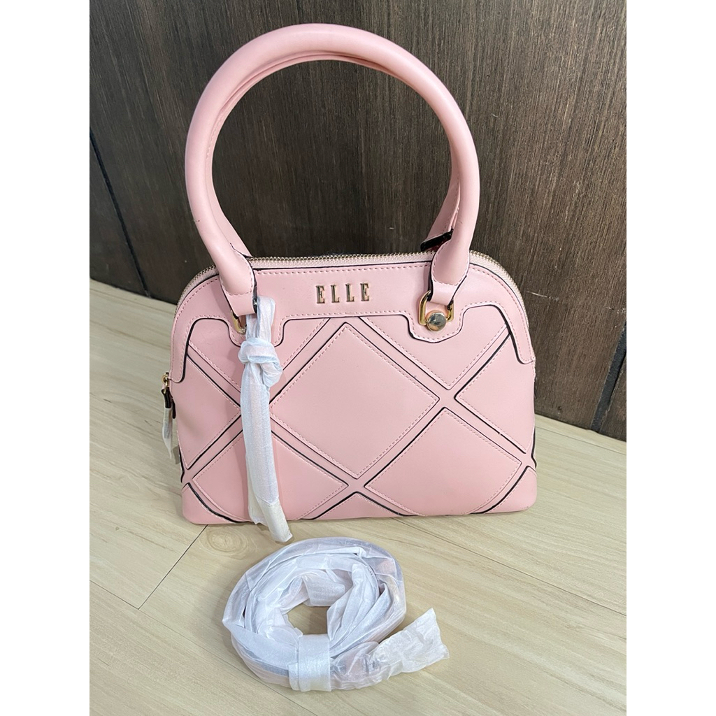 Tas Elle hand bag sling bag original 100% blush pink defect