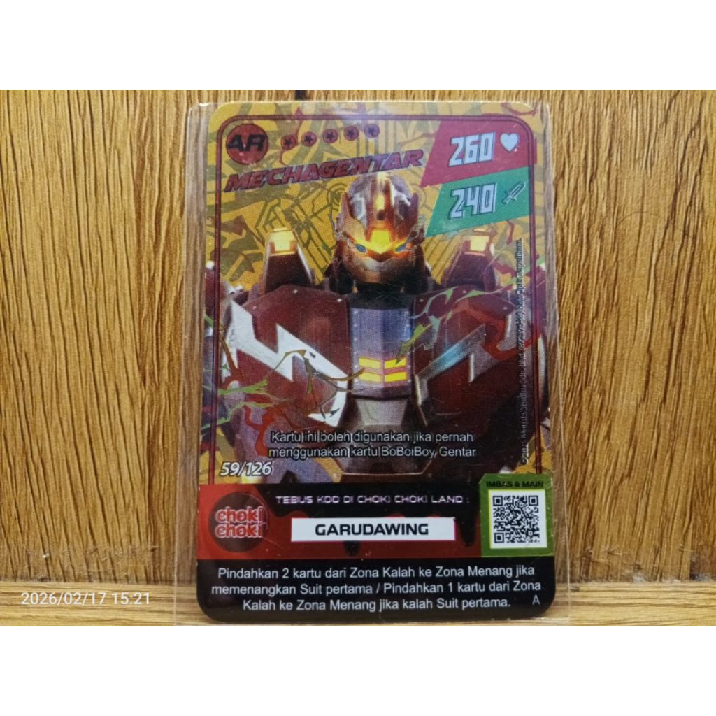 kartu choki² x bbb mechagentar AR