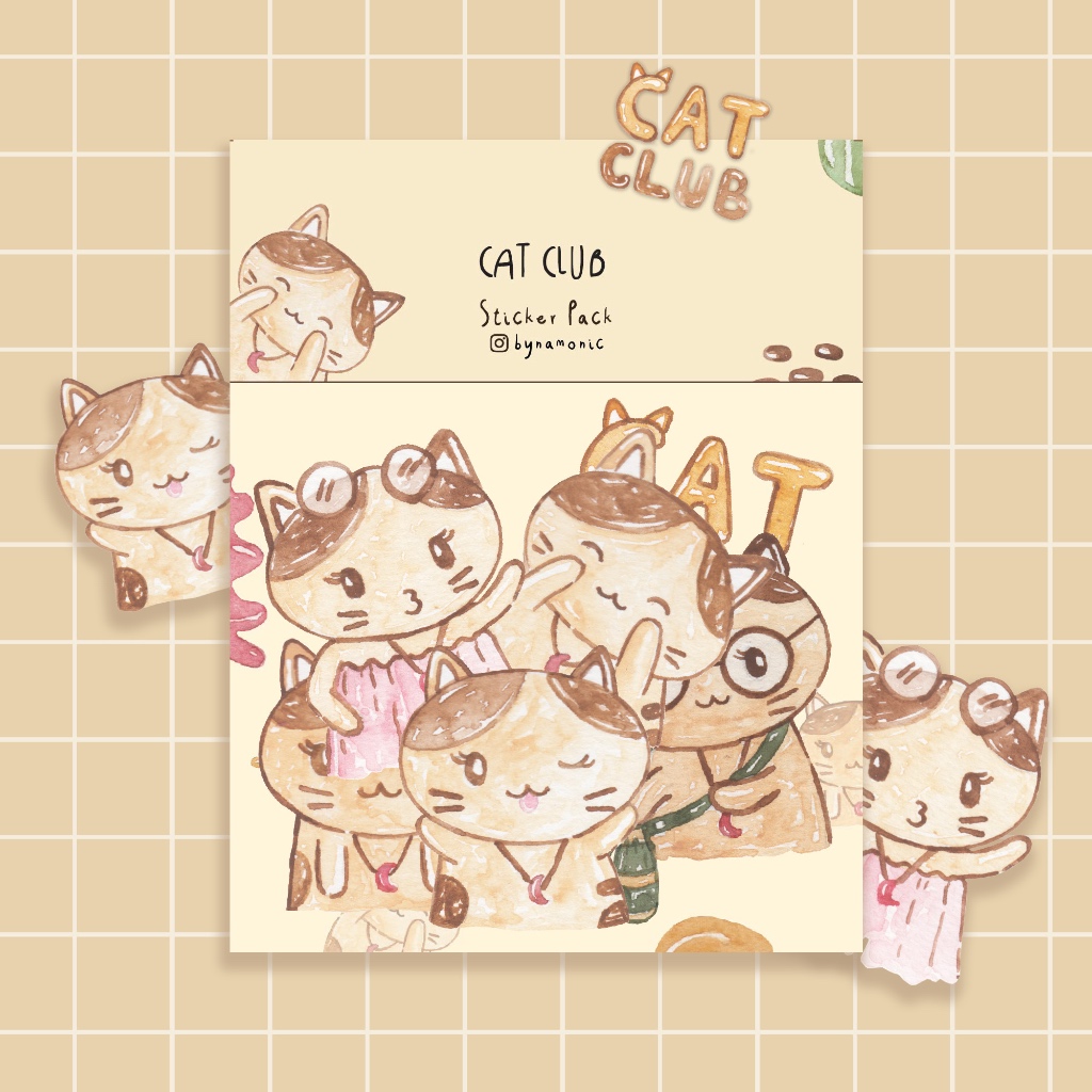 by namonic | Sticker Cat Club | Sticker Aesthetic | Sticker Kucing