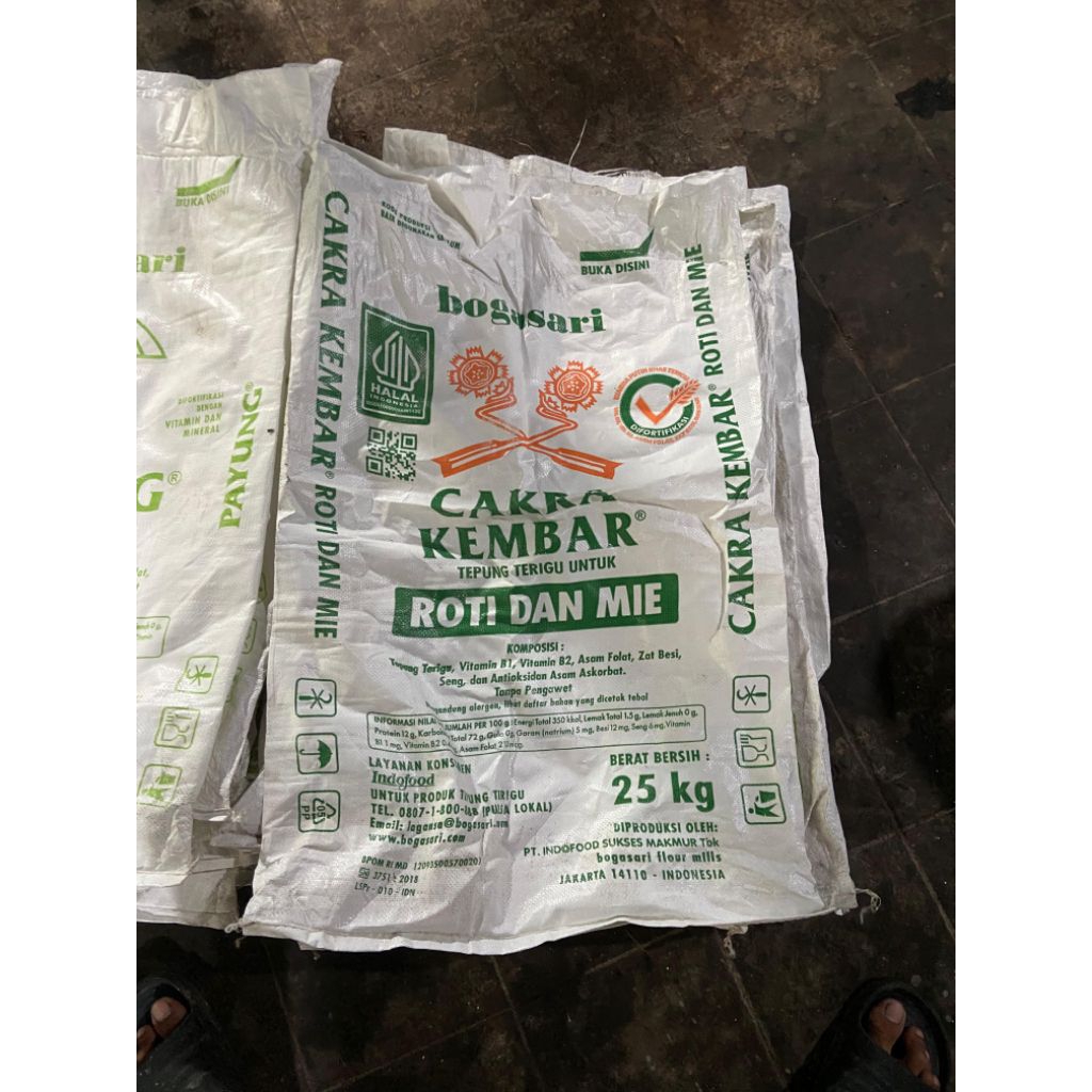 KARUNG tepung 25kg bekas tepung