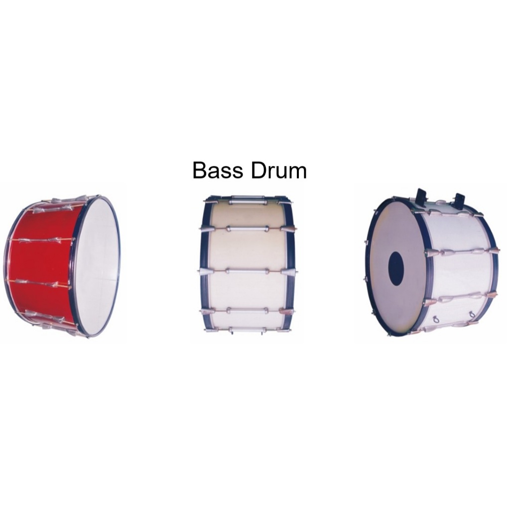 Bass drum marching band adalah drum berukuran besar dengan suara rendah dan kuat. Dirancang untuk pa