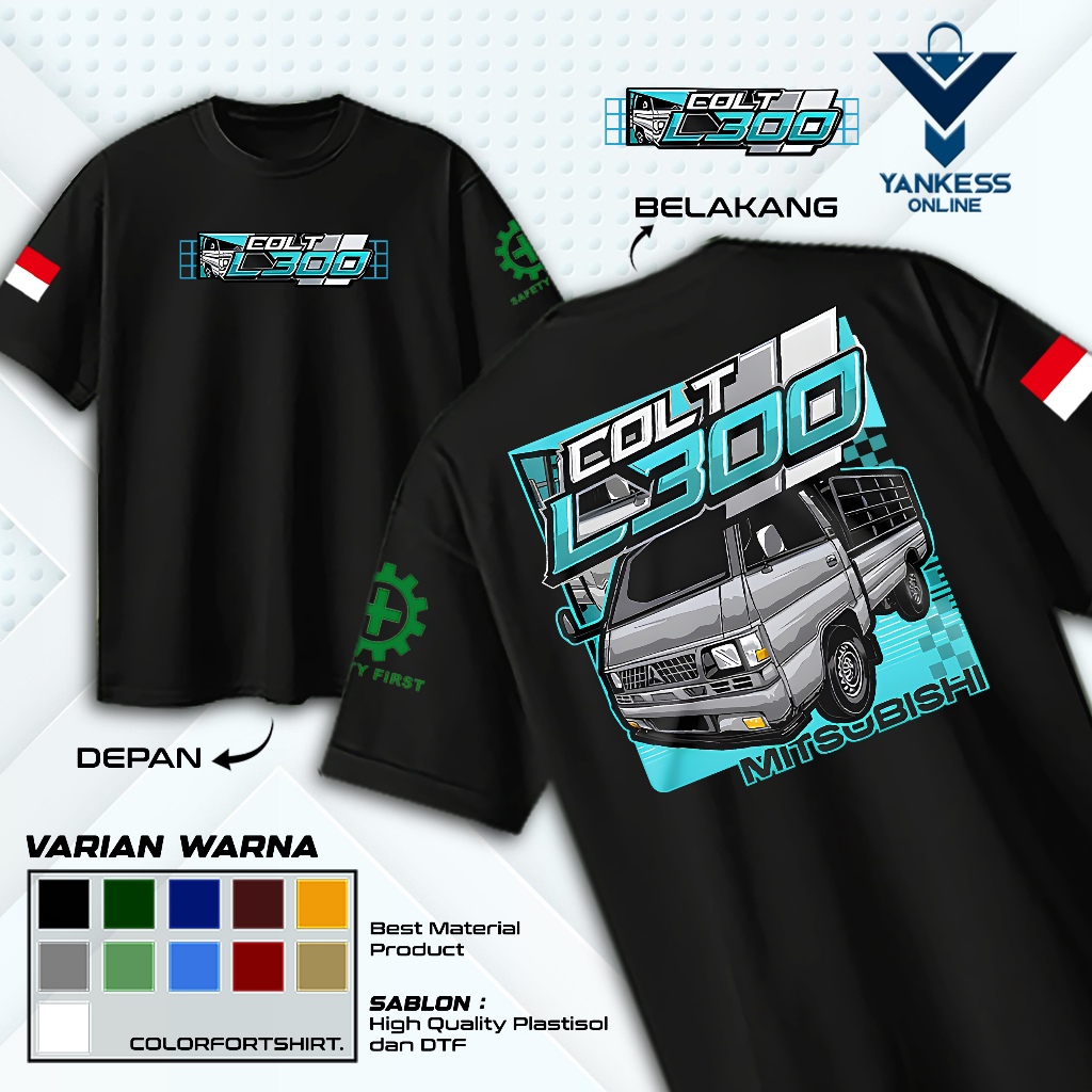 KAOS COLT L300 MITSUBISHI - BAJU MOBIL MITSUBISHI COLT L300 - FASHION PRIA & WANITA TERBARU