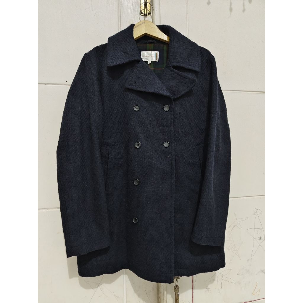 Coat Wool Tweed Cowok Pria