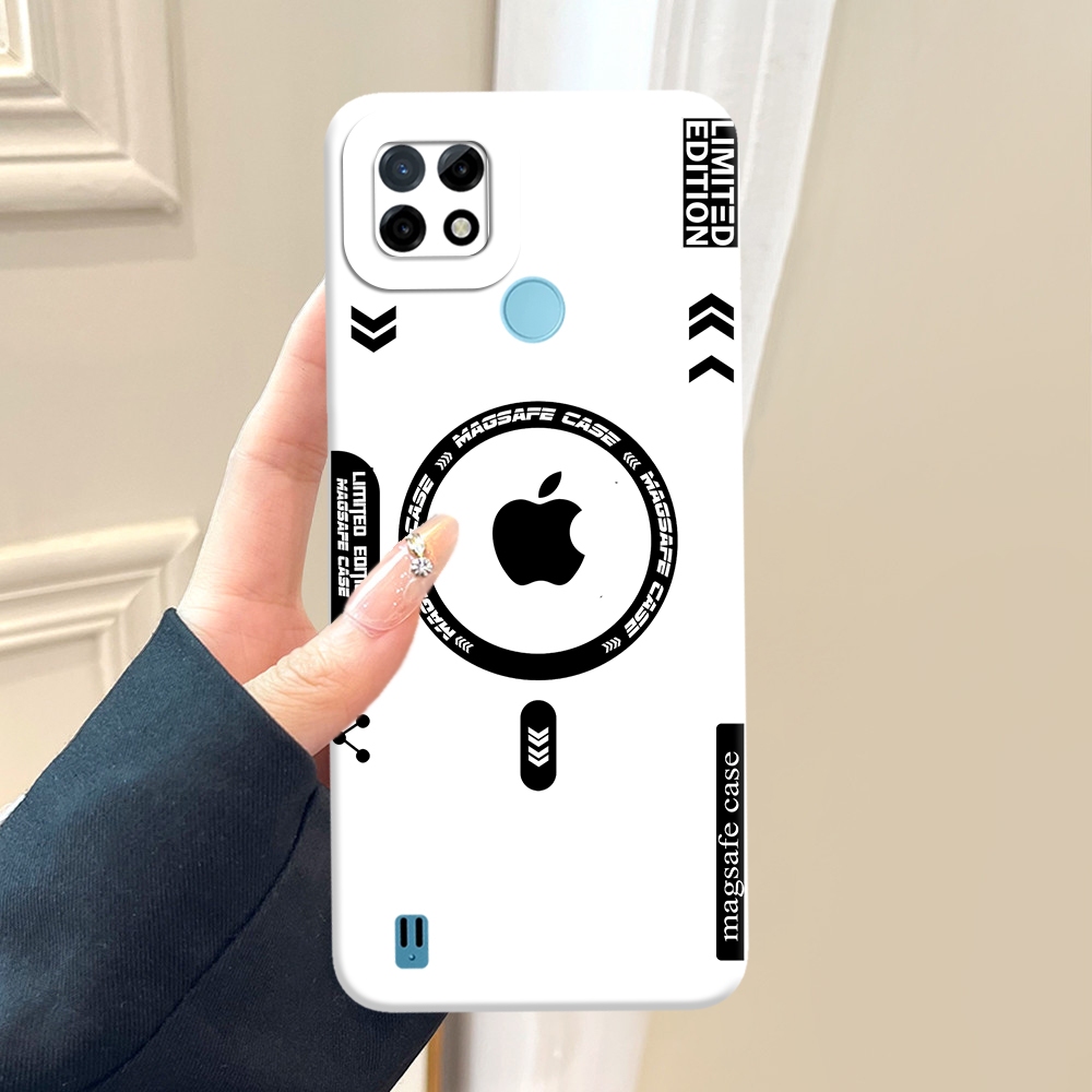 MURNI CASE REALME C21 / C21Y PREMIUM MAGSAFE RING IPHONE FASHION CASE - Softcase Silikon Softcase Tr