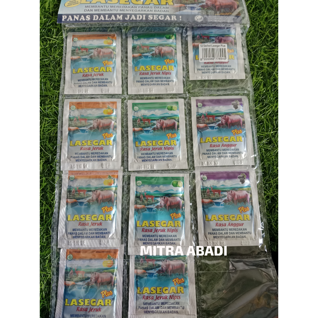 Lasegar Sachet 12 Pcs Mix Rasa Herbal Segar
