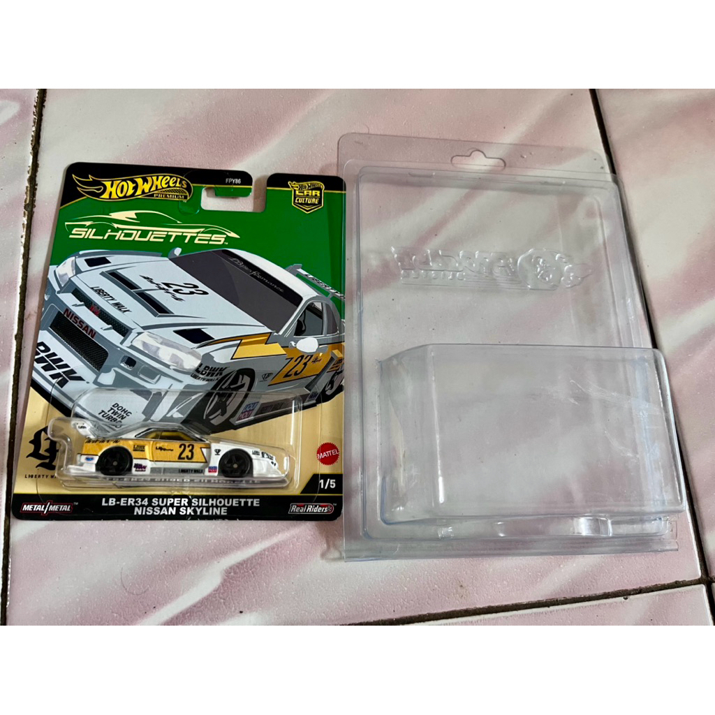 Hot Wheels Silhouette LB-ER34 Super Nissan Skyline R34 -Hotwheels nissan skyline liberty walk super 