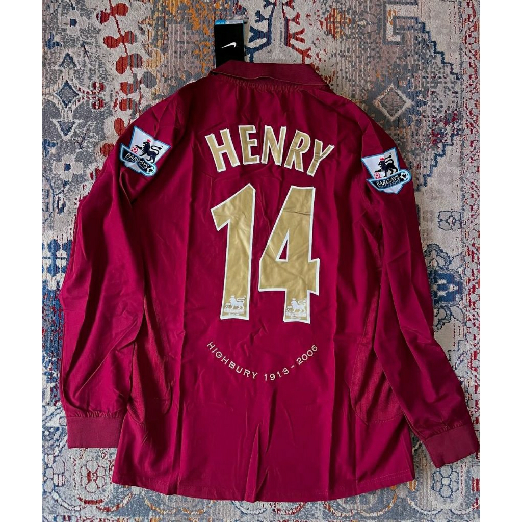 LONGSLEVEE JERSEY ARSNL HOME 2005-2006 NNS HENRY