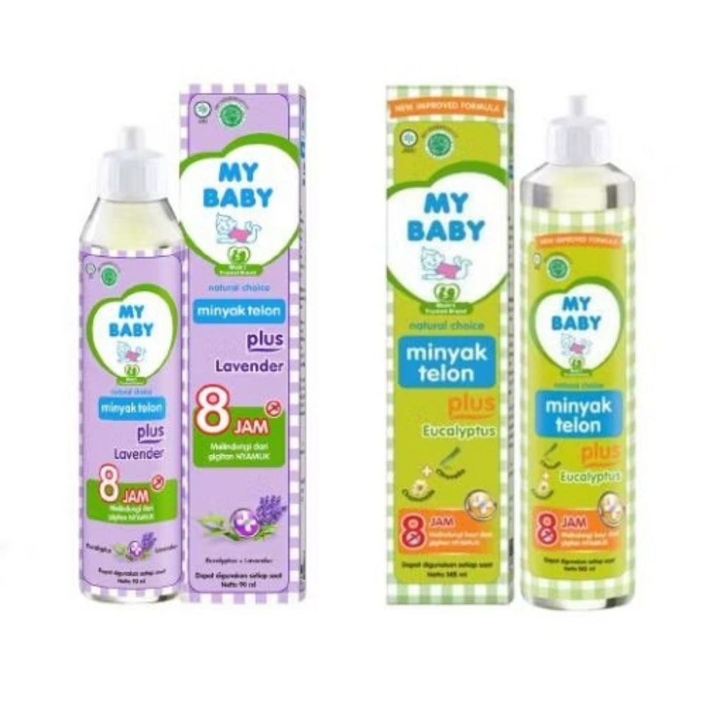 (New Original) MY BABY Minyak Telon Plus150ml Lavender Eucalyptus Untuk Menghangatkan Sikecil Sekali