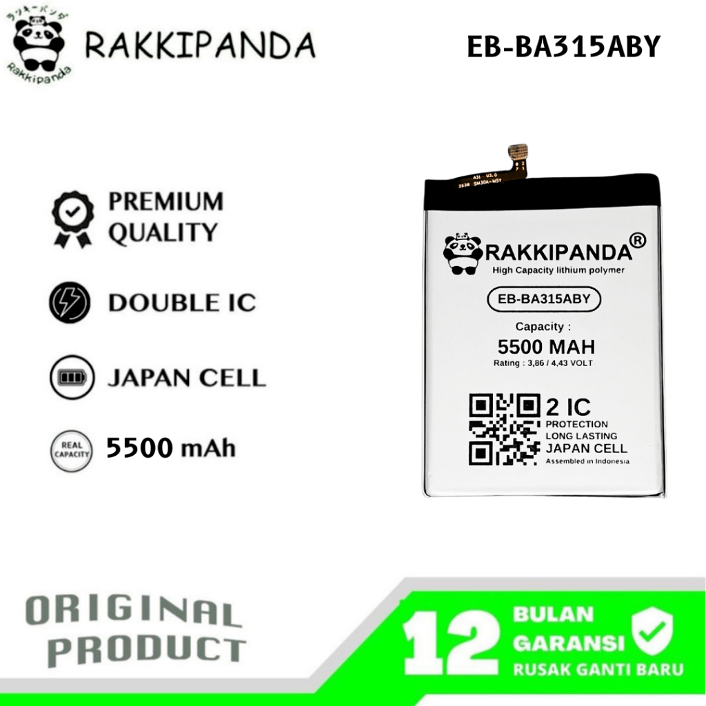 RakkiPanda - EB-BA315ABY Samsung A315F A31 2020 / A22 4G / A32 4G Batre Batrai Baterai