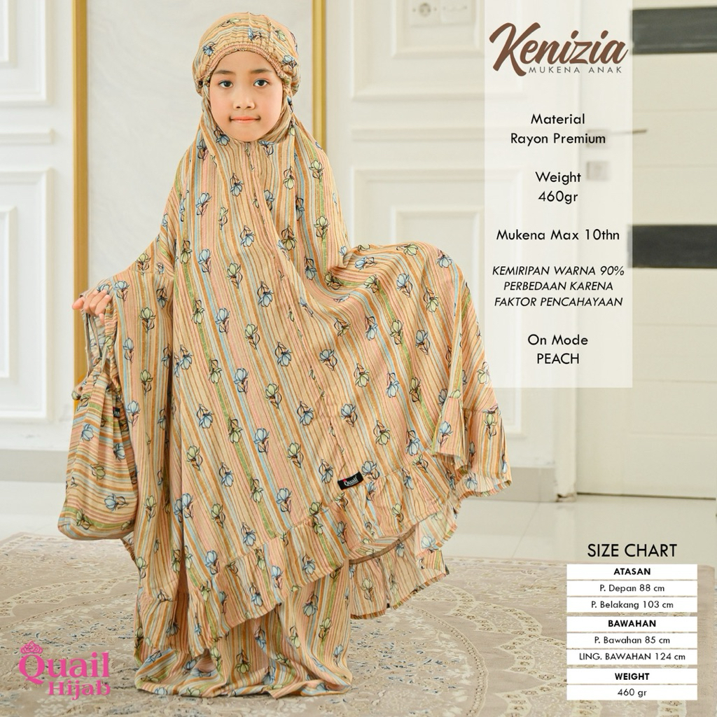 Quail Hijab - KENIZIA MUKENA ANAK ORI QUAIL