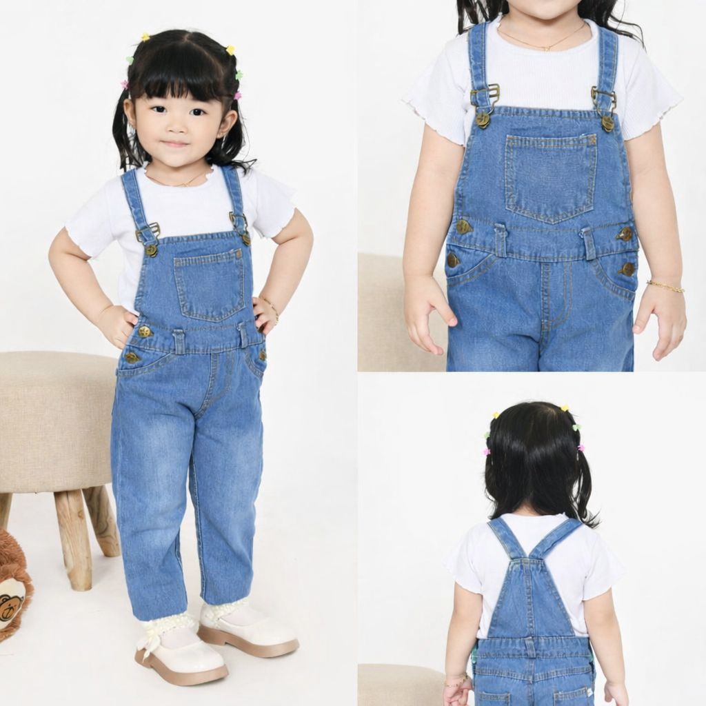 OVERALL JEANS CELANA PANJANG ANAK
