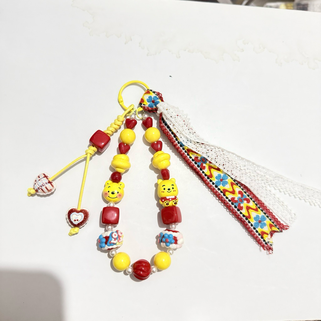 Vintage Pooh Dreamy Bag Charm Gantungan kunci winnie the pooh