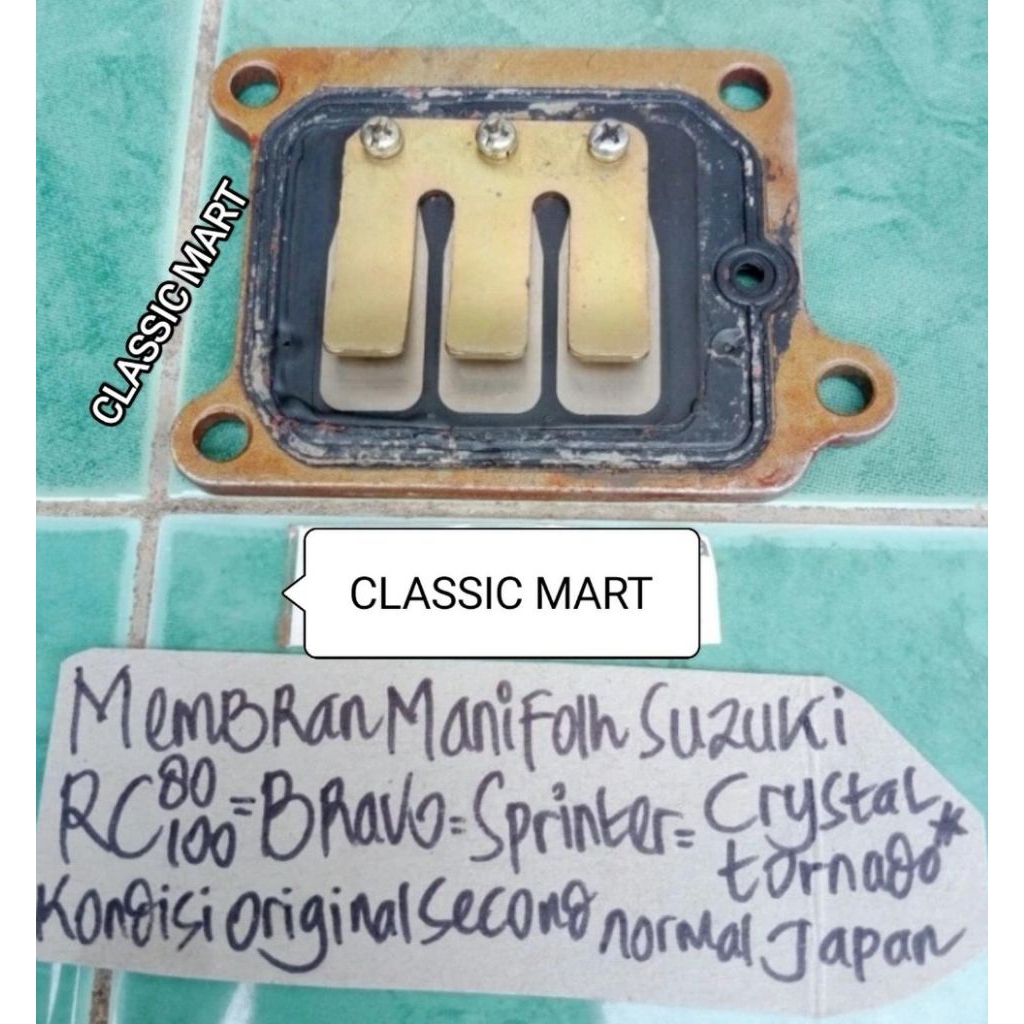 MEMBRAN INTAKE MANIFOLD SUZUKI RC80 RC100 BRAVO TORNADO CRYSTAL ORIGINAL