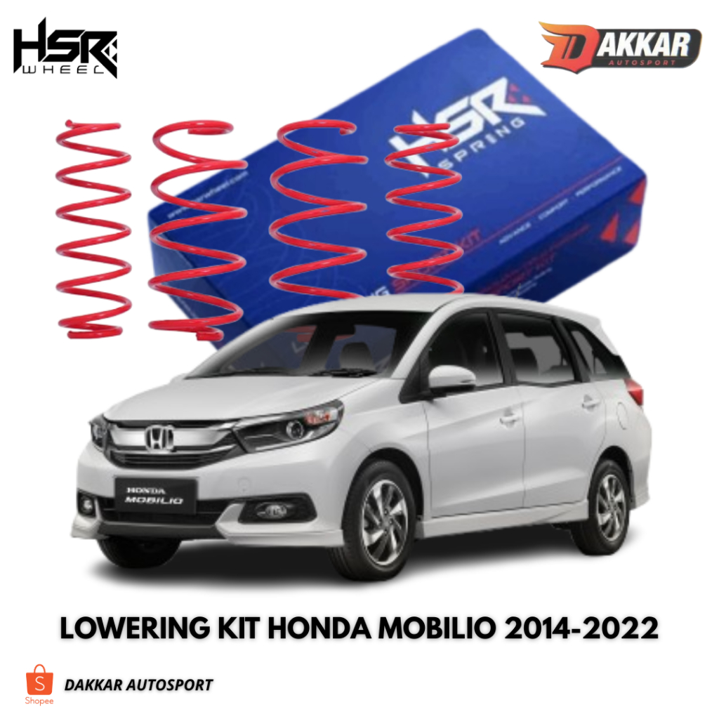 PER CEPER LOWERING KIT HSR HONDA MOBILIO 2014-2022 PER MOBIL EMPUK HONDA MOBILIO