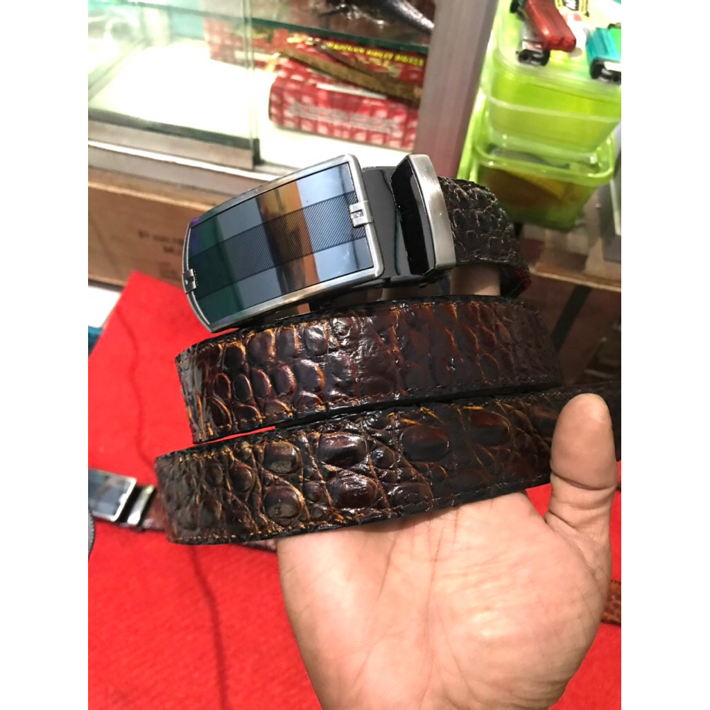 IKAT PINGGANG ASLI KULIT BUAYA 100% asli original dari papua