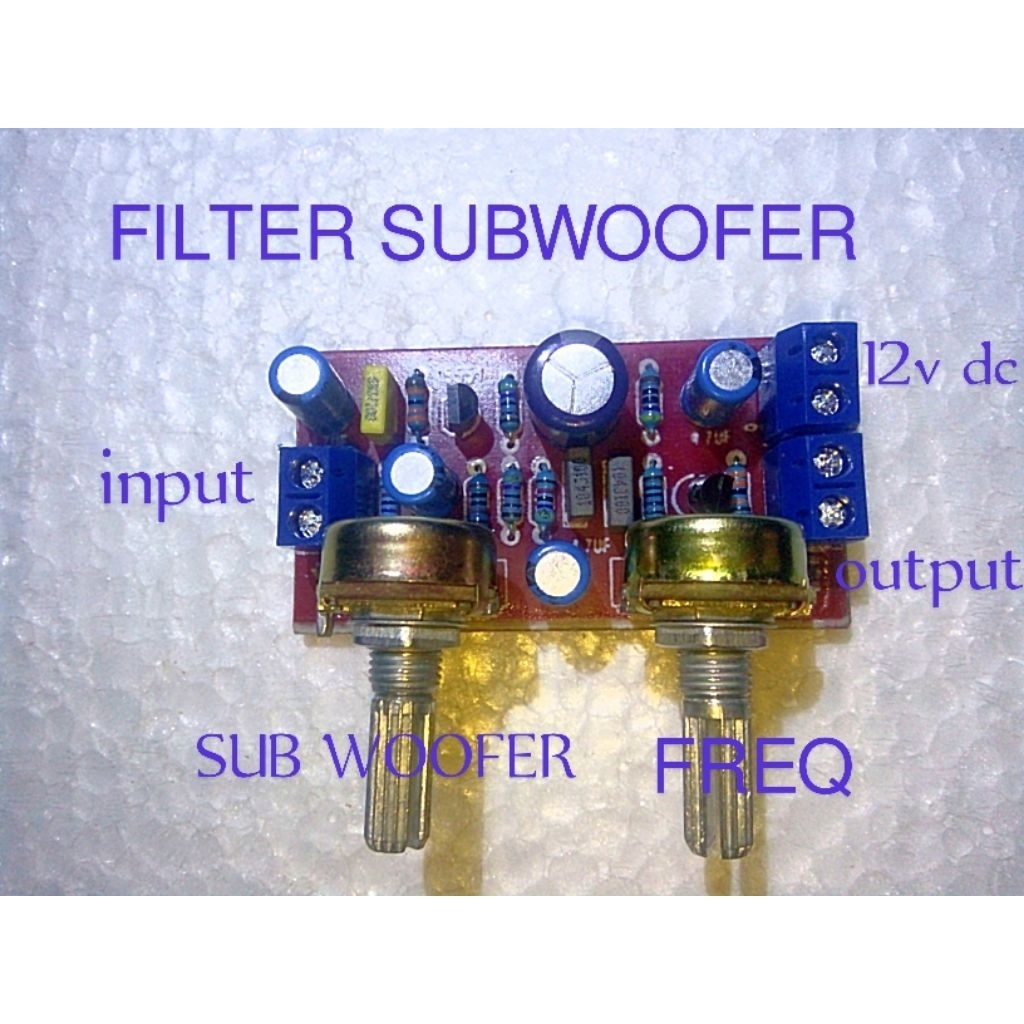 Filter subwoofer 2 potensio non ct.