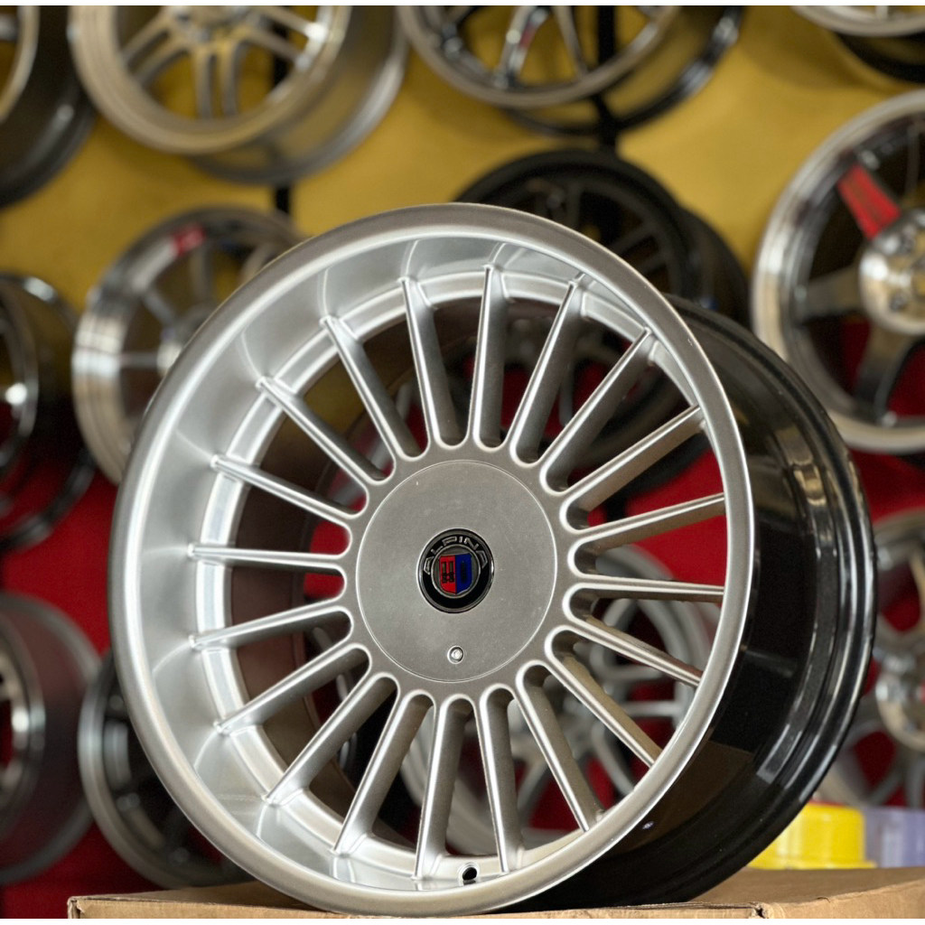 Velg Alpina Hyper Silver R18 Pcd 5x112/120 Kondisi Baru