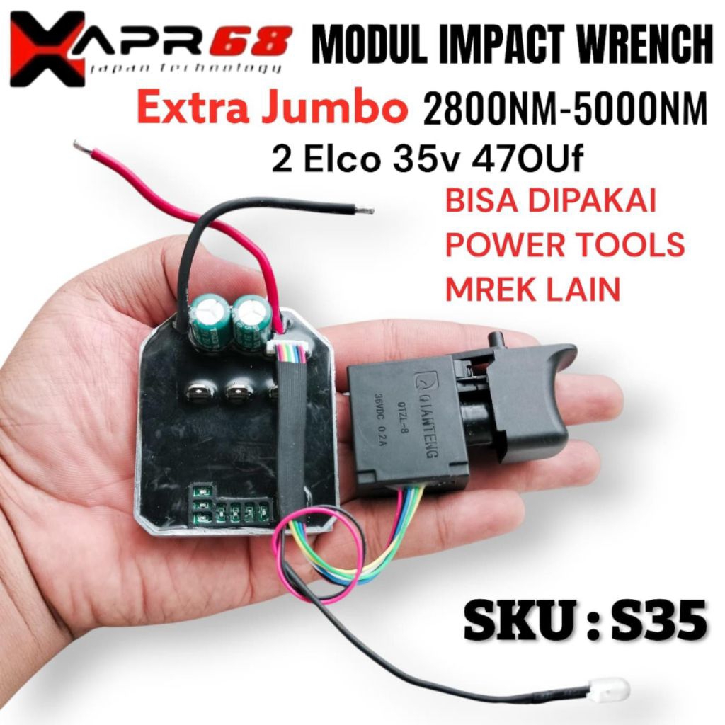 XAPR S35 Modul Impact wrench Xtra Jumbo 3000nm kualitas super Original