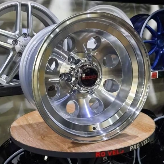Velg Mobil Offroad Ring 15 Lebar 10 PCD 6×139.7 Racing Offroad Wheel BRAVE A103