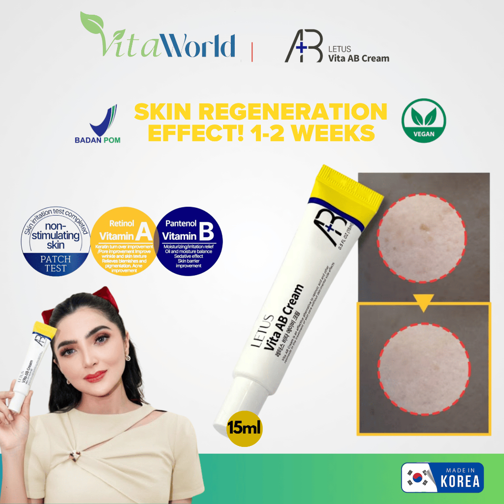 CHiU Vita AB Cream 15ml Retinol and Panthenol 100% Made in Korea - Dayskin