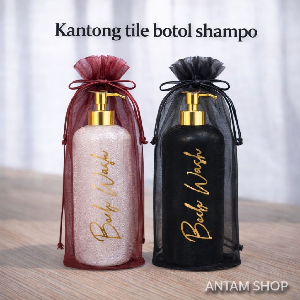 Kantong Tile Souvenir Ukuran 12 x 25 Cm Kantong Kemasan Souvenir My botol Shampo