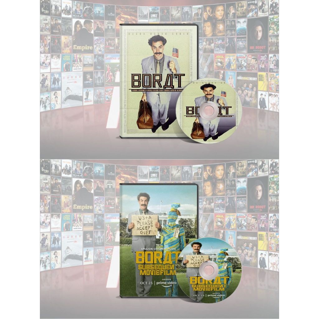 DVD Borat (2006) + DVD Borat Subsequent Moviefilm (2020)