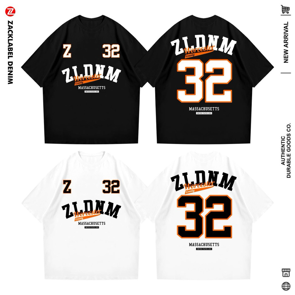 ZackLabel - Kaos number oversize / Kaos baseball