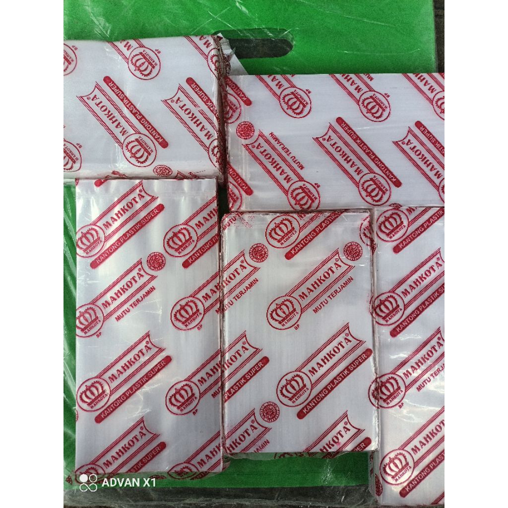 plastik PP bening tebal 08x15x25