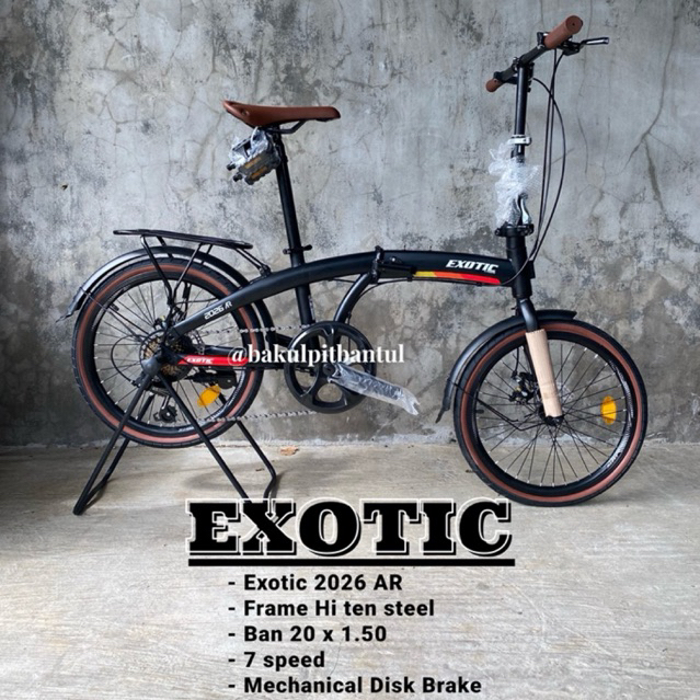 Sepeda Lipat ring 20 Exotic 2026 AR by pacific | Sepeda Lipat exotic 2026 ukuran 20 inch