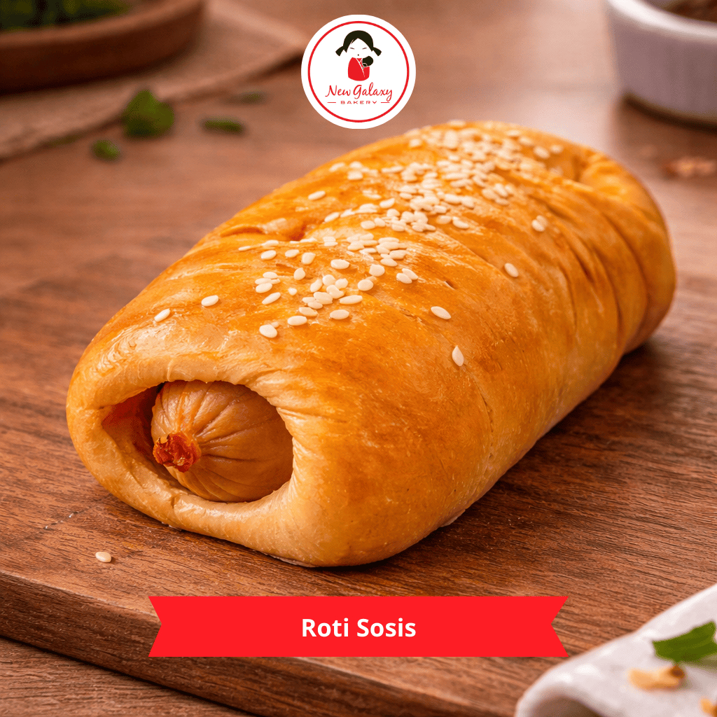 Roti Sosis | Roti isi Sosis Besar