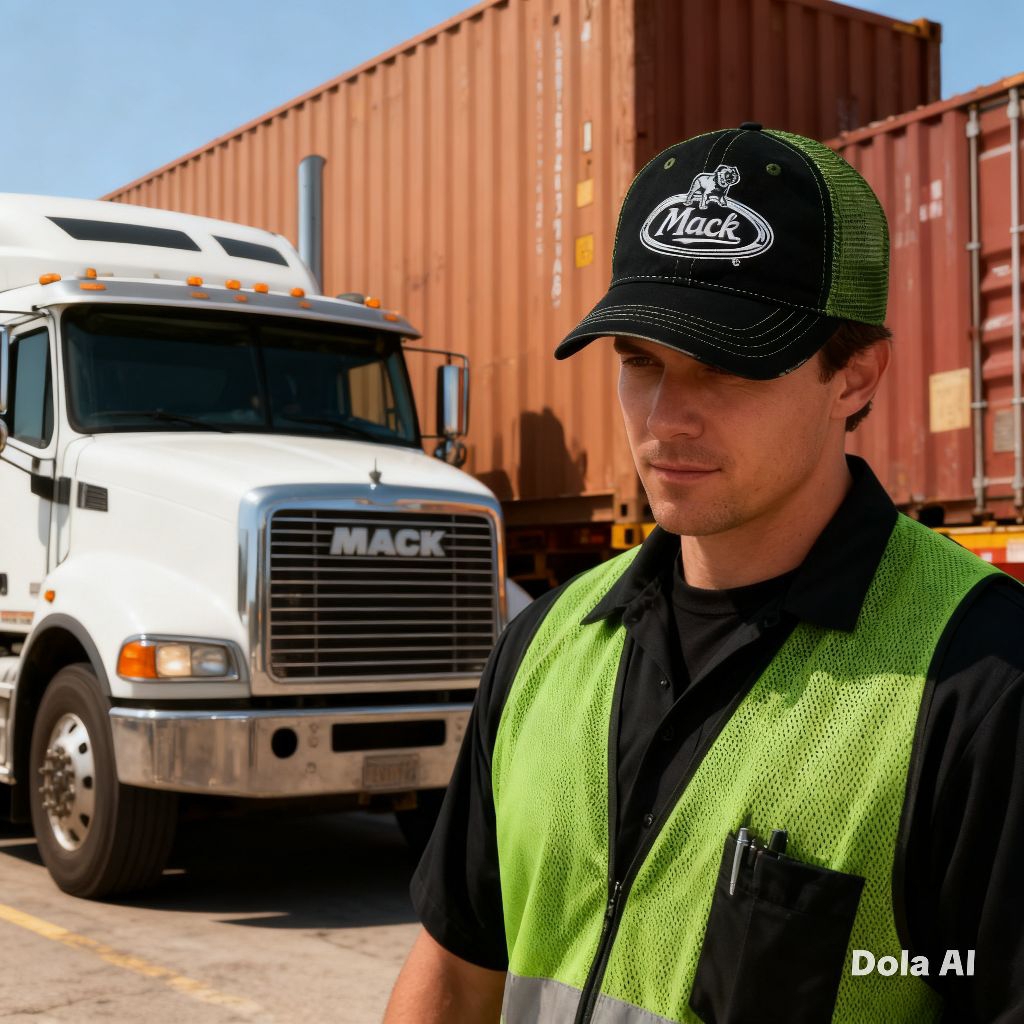 TOPI TRUCKER MACK TRUCK CAMO